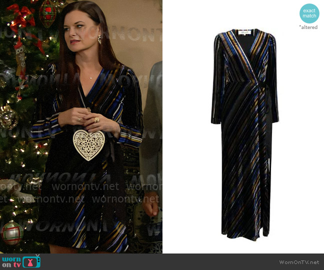 Diane von Furstenberg Jareth Dress worn by Katie Logan (Heather Tom) on The Bold and the Beautiful