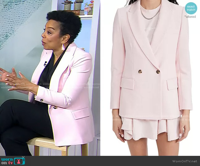 Club Monaco Double Breasted Blazer worn by Sharon Epperson on Today