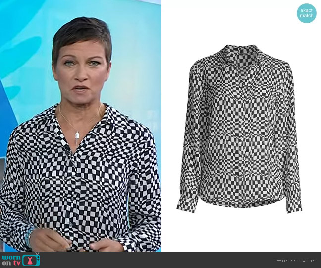 WornOnTV: Stephanie’s checkered blouse on Today | Stephanie Gosk ...
