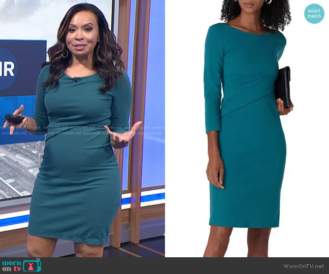 WornOnTV: Adelle’s green sheath dress on Today | Adelle Caballero ...