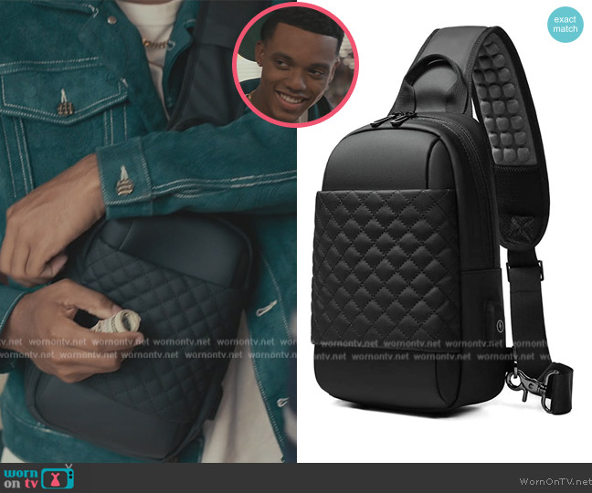 Eurcool Shoulder Bag worn by Will Smith (Jabari Banks) on Bel-Air