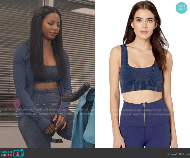 Free People Movement Good Karma Square-Neck Bra worn by Thea (Camille Hyde) on All American Homecoming