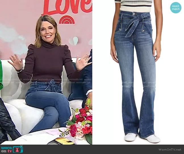 WornOnTV: Savannah’s brown turtleneck sweater and jeans on Today ...