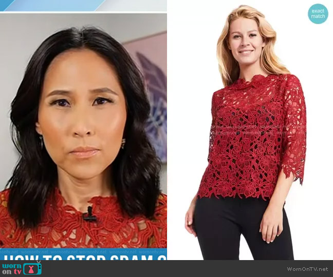 Gravitas Jane Blouse worn by Vicky Nguyen on Today
