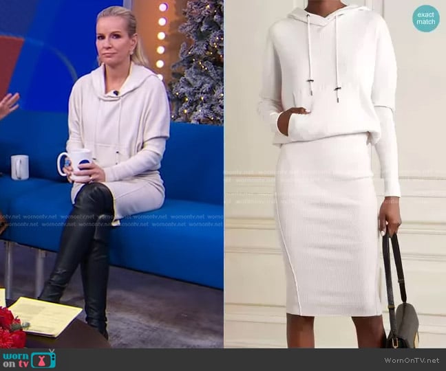 Tom Ford Hooded Ribbed Cashmere-Blend Dress worn by Dr. Jennifer Ashton on Good Morning America