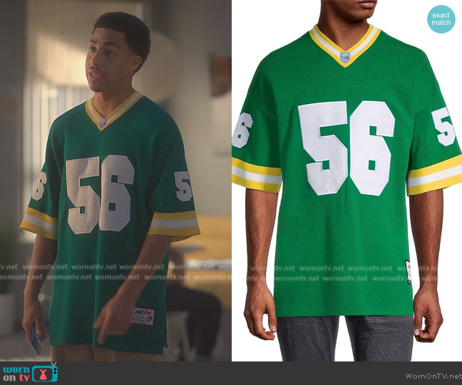 Just Don Embroidered 35 Knit Jersey worn by Andre Johnson, Jr. (Marcus Scribner) on Grown-ish