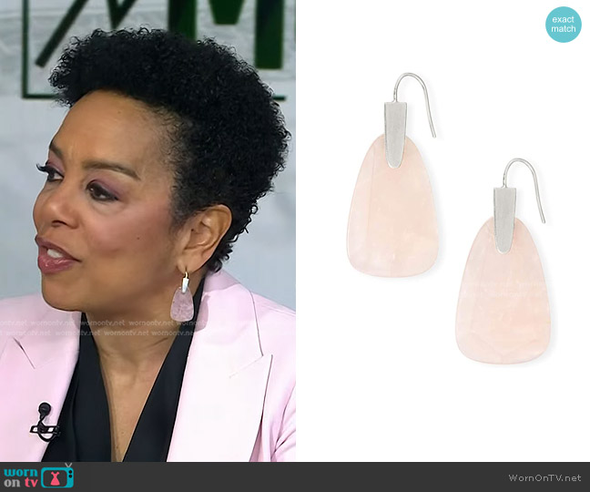 Kendra Scott Marty Drop Earrings worn by Sharon Epperson on Today
