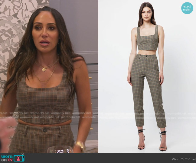 Mossman The Pavillion Crop Top worn by Melissa Gorga on The Real Housewives of New Jersey