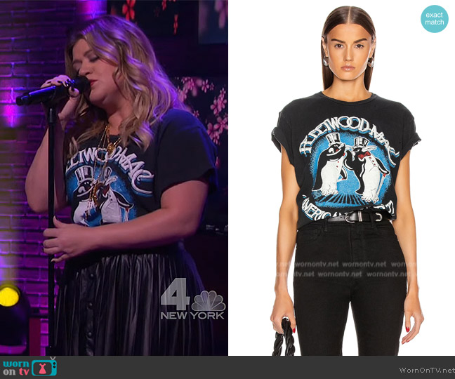 Madeworn Fleetwood Mac American Tour '77 Tee worn by Kelly Clarkson on The Kelly Clarkson Show
