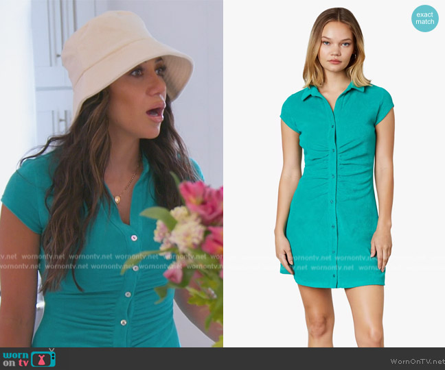 NIA the Brand Beverly Terry Dress in Azul worn by Melissa Gorga on The Real Housewives of New Jersey