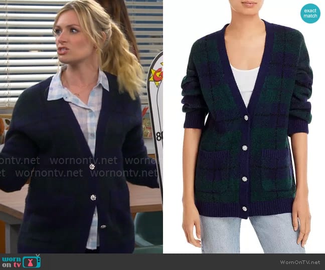 Rails Runi Cardigan worn by Gemma (Beth Behrs) on The Neighborhood