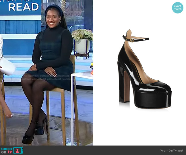 WornOnTV: Danielle Prescod’s green plaid dress and platform sandals on ...