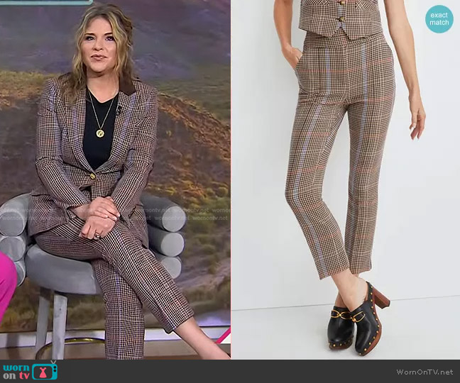 Veronica Beard Montlake Pant worn by Jenna Bush Hager on Today