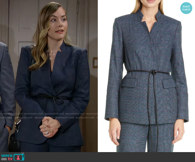Veronica Beard Wilshire Jacket worn by Hope Logan (Annika Noelle) on The Bold and the Beautiful
