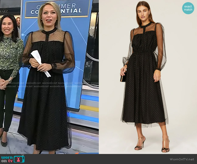 Adam Lippes Point Desprit Dress worn by Dylan Dreyer on Today