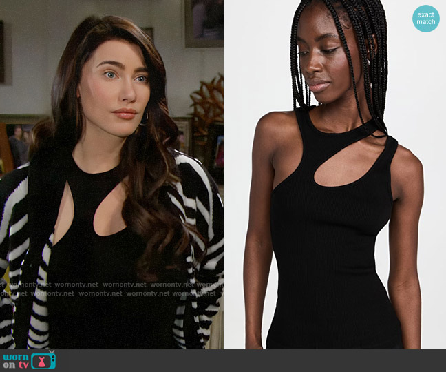 Agolde  Athena Tank worn by Steffy Forrester (Jacqueline MacInnes Wood) on The Bold and the Beautiful
