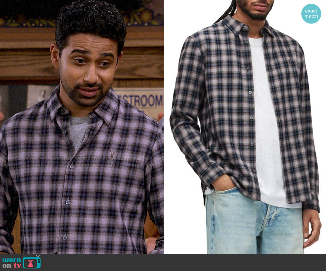 All Saints Linto Shirt worn by Sid (Suraj Sharma) on How I Met Your Father