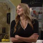 Allie’s black polo dress on Days of our Lives