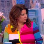 Ana’s stripe ribbed dress on The View