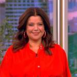 Ana’s red shirtdress on The View