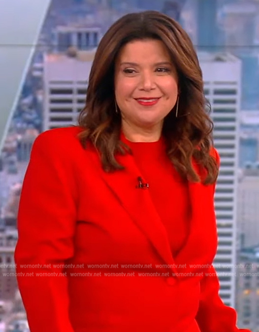 Ana's red blazer on The View