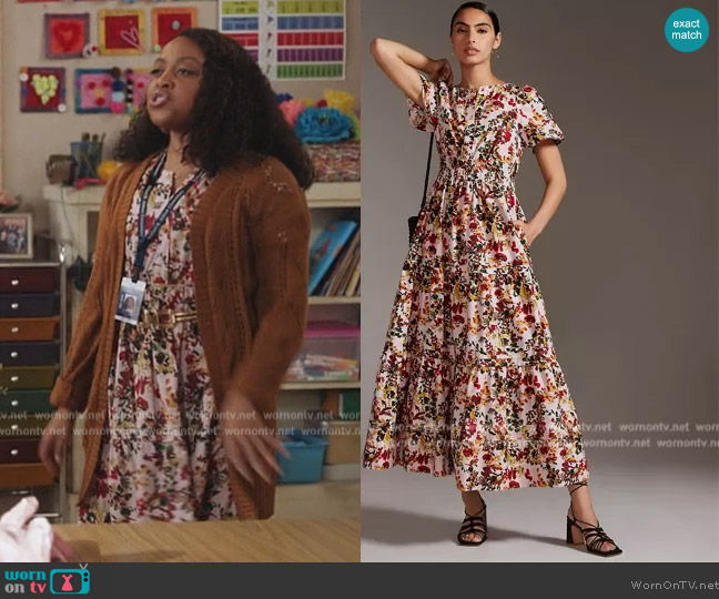 Anthropologie The Somerset Maxi Dress worn by Janine Teagues (Quinta Brunson) on Abbott Elementary