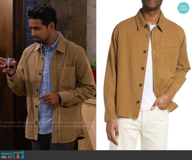 A.P.C. Surchemise Basile Cotton & Linen Button-Up Shirt worn by Sid (Suraj Sharma) on How I Met Your Father