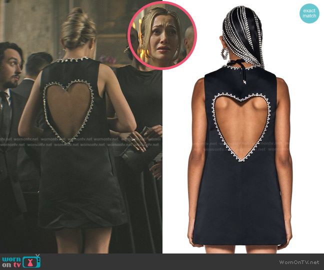 Area Open Heart Back Dress worn by Lady Phoebe (Tilly Keeper) on You