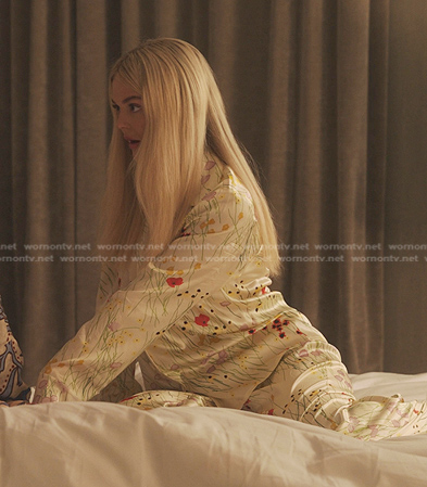 Audrey’s floral pajamas on Gossip Girl