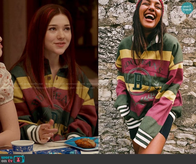 BDG at Urban Outfitters Marcie Popover Sweatshirt worn by Abby Littman (Katie Douglas) on Ginny & Georgia