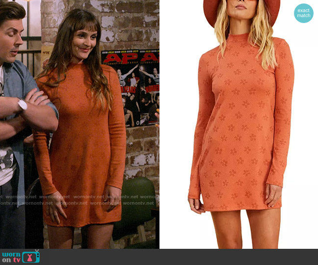 Billabong x The Salty Blonde Coconut Flowers Printed Mock Neck Dress worn by Meredith (Leighton Meester) on How I Met Your Father