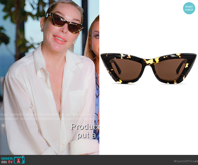 Bottega Veneta Caty Eye Sunglasses worn by Marysol Patton (Marysol Patton) on The Real Housewives of Miami