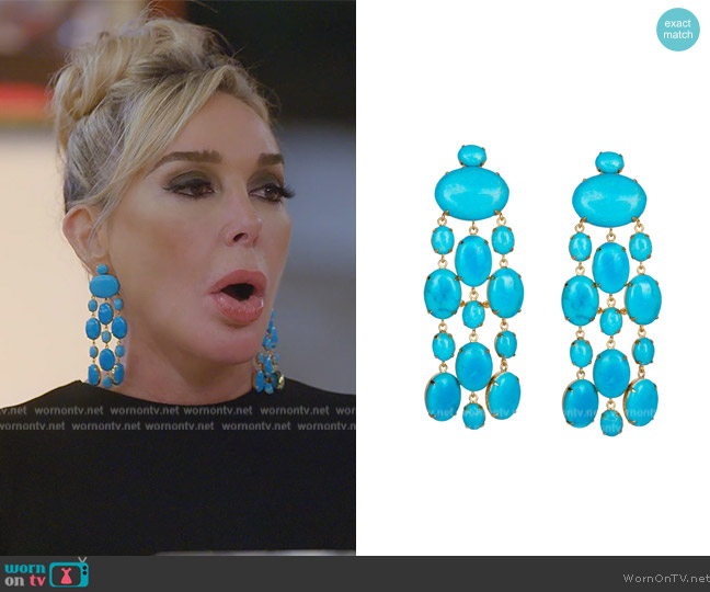 Bounkit Cascade Statement Earrings worn by Marysol Patton (Marysol Patton) on The Real Housewives of Miami