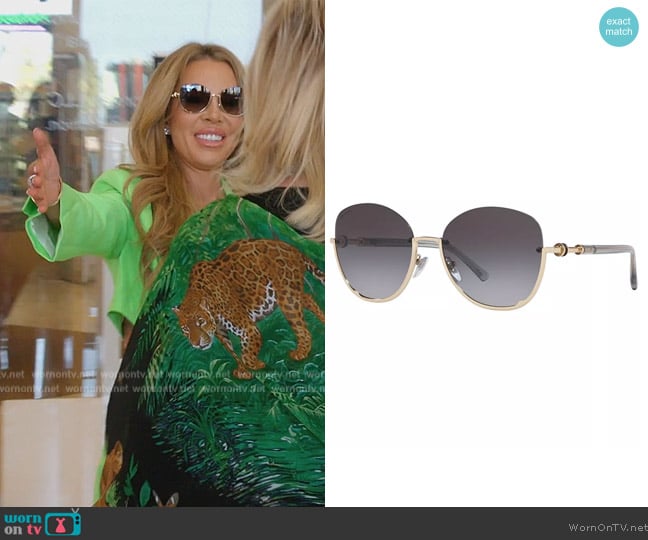 Bvlgari BV6123 56 worn by Lisa Hochstein (Lisa Hochstein) on The Real Housewives of Miami