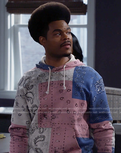 Carter’s bandana print hoodie on Call Me Kat