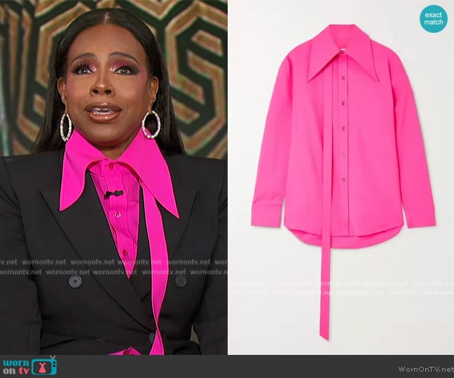 Christopher John Rogers Split Collar Shirt worn by Sheryl Lee Ralph on The Talk