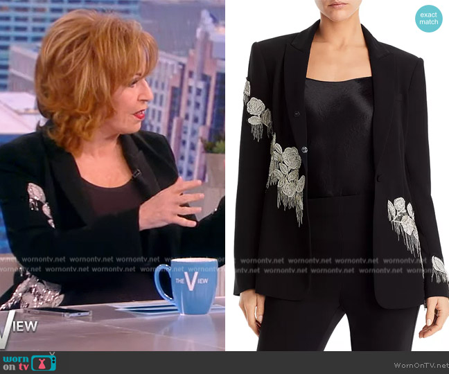 Cinq a Sept Candace Embellished Blazer worn by Joy Behar on The View
