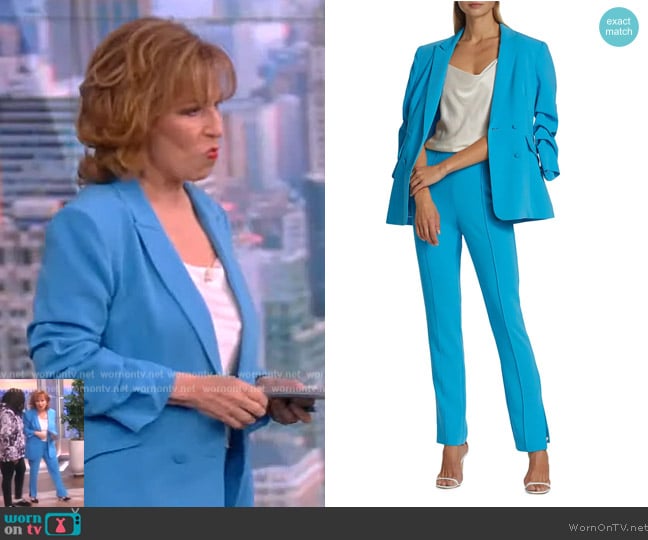 Cinq a Sept Kris Ruched Sleeve Blazer worn by Joy Behar on The View