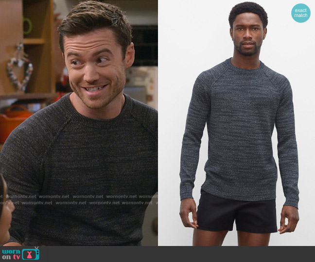 Club Monaco Summer Marl Crewneck Sweater worn by Charlie (Tom Ainsley) on How I Met Your Father