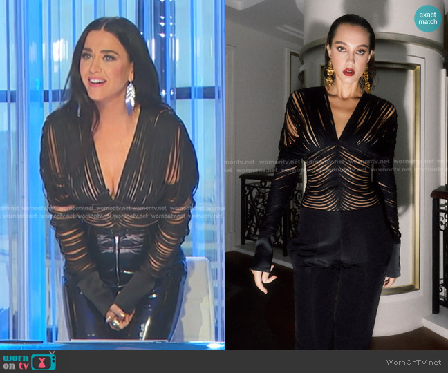 Cong Tri Fall Winter 2022 Collection worn by Katy Perry on American Idol