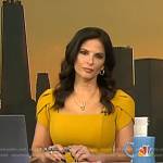 Darlene’s yellow square neck dress on Today