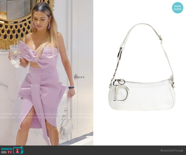 Dior Calfskin Shoulder Bag worn by Adriana de Moura (Adriana de Moura) on The Real Housewives of Miami
