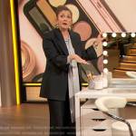Drew’s black blazer and pants on The Drew Barrymore Show