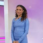 Elaine Welteroth’s blue leather sheath dress on Today
