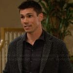 Finn’s cable knit blazer on The Bold and the Beautiful