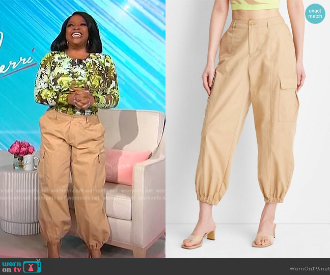 Future Collective with Garbriella Karefa-Johnson High-Rise Cargo Pants worn by Sherri Shepherd on Sherri