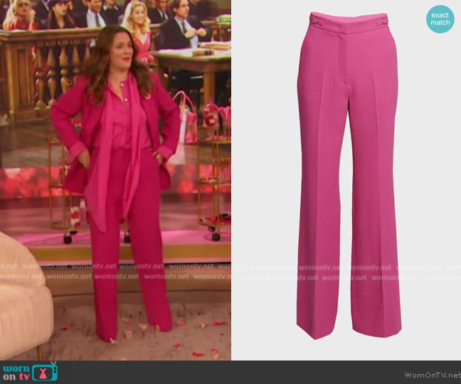 Gabriela Hearst Vesta Trouser Pants worn by Drew Barrymore on The Drew Barrymore Show