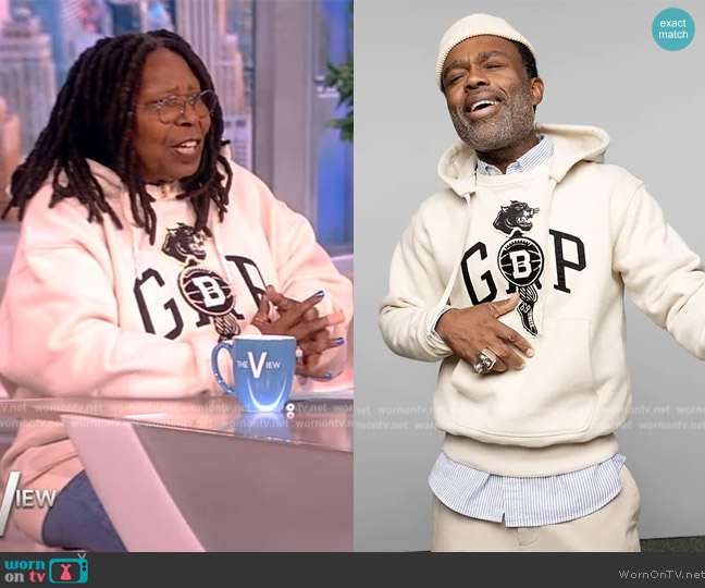 Gap The Brooklyn Circus Adult Logo Hoodie worn by Whoopi Goldberg on The View