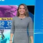 Ginger’s grey sweater dress on Good Morning America