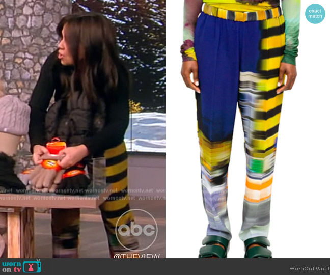 Dries Van Noten Palmira Slim Fit Trouser worn by Gretta Monahan on The View